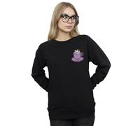 Disney Aristocats Marie In Cup Breast Print Sweatshirt In Black Black L