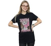 Disney Aristocats Marie Simply Purrfect Homage Cotton Boyfriend T-Shirt In Black Black