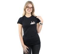 Aristocats Marie Sweet Backside Breast Print Cotton T-Shirt Disney Black M