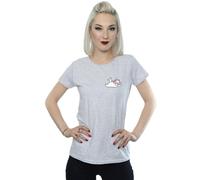 Aristocats Marie Sweet Backside Breast Print Cotton T-Shirt Disney Grey S