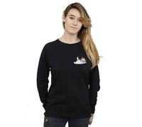 Disney Aristocats Marie Sweet Backside Breast Print Sweatshirt In Black Black XXL