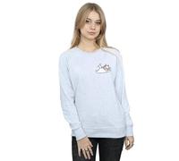 Disney Aristocats Marie Sweet Backside Breast Print Sweatshirt In Grey Grey XL
