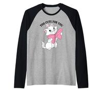 Disney Aristocats Marie Too Cute for You Valentine's Day Raglan Baseball Tee