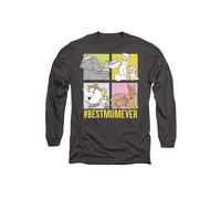 Disney Aristocats Mother's Day BestMumEver With Dumbo, Bambi Long Sleeve T-Shirt, Charcoal | Size: Medium Disney Charcoal M