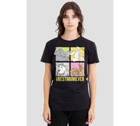 Disney Women's Aristocats Mother's Day BestMumEver With Dumbo, Bambi T-Shirt, Black | Size: XL Disney Black XL