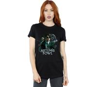Disney Artemis Fowl Butler Poster Cotton Boyfriend T-Shirt In Black Black