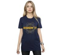 Disney Artemis Fowl Diggin´ It Cotton Boyfriend T-Shirt In Navy Navy