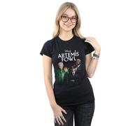 Disney Artemis Fowl Group Photo Cotton T-Shirt In Black Black