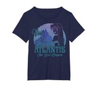 Disney Atlantis The Lost Empire Kida Visit Portrait T-Shirt, Women's Plus, Navy Blue, 4X