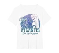 Disney Atlantis The Lost Empire Kida Visit Portrait T-Shirt, Women's Plus, White, 6X
