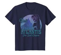 Disney Atlantis The Lost Empire Kida Visit Portrait T-Shirt, Youth, Navy Blue, Small