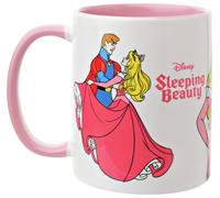 Widdop and Co. - Disney Sleeping Beauty - Aurora Mug - Pink/White Glazed Stoneware Icons & Villains Drinking Cup - Officially Licensed Disney Merchandise (325ml / 11.4oz).