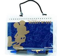 Disney Authentic Mickey Mouse Spiral Notebook with Retractable Pen (Blue)