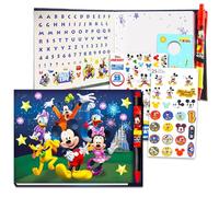 Disney Autograph Book for Kids - Bundle with 50 Page Mickey Signature Book with Pen Plus Stickers, Tattoos, More | Disneyland Autograph Book