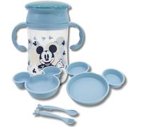 Mickey Mouse Baby Boy 5 Pierce Character Shaped Dinner Set In Gift Box, Multi