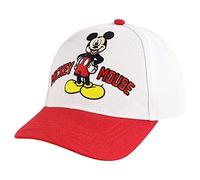 Disney Baby Boys' Kids Hat for Toddler Ages 2-4 Mickey Mouse Baseball Cap, White, Years