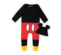 Disney Baby Boys Mickey Mouse Sleepsuit and Hat Set Red Age 0 to 3 Months