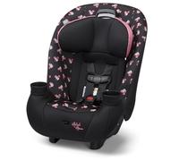 Disney Baby Ellaris 3-in-1 Convertible Car Seat, Slim Fit Design, Rear & Forward-Facing, 5-Position Headrest, 3-Across Fit, Travel-Friendly with Machine-Washable Seat Pad, Minnie Charm