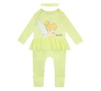 Disney Baby Girl Sleepsuit and Headband Tinkerbell Green 0-3 Months