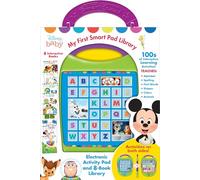 Disney Baby - Mickey, Minnie, Toy Story, and more! My First Smart Pad Electronic Activity Pad and 8-Book Library - PI Kids