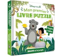 DISNEY BABY - Mon Premier Livre Puzzle - 5 puzzles 4 pièces - Baloo et la Jungle: 5 puzzles de 4 pièces