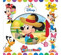 Disney Baby My First Puzzle Book - Jigsaw Puzzles for kids, 10-page board book, 5 puzzles to enjoy
