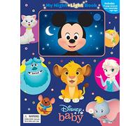Disney Baby My Night Light Book - Bedtime book for babies, 14-page storybook, 1 bedside night-light