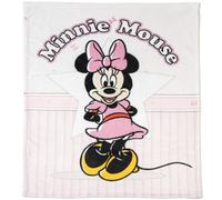 Disney Baby Newborn Blanket, Soft Pile Minnie Mouse, 75x100 cm, Large Digital Print, Soft and Warm, for Cot, Maxi Cot and Next To Me