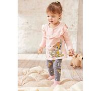 Disney Baby Top & Leggings Bambi Dusky Pink/charcoal Marl