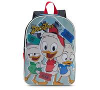 Disney Backpack for Kids 15 Bookbag for Boys | Padded Straps & Large Zip Compartment School Supplies, Ducktales, 15 inches