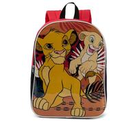 Disney Backpack - Kids Bookbag - Lion King 1 - Padded Straps & Large Zip Compartment - 15 inches