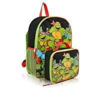 Disney Backpack for School and Lunch Box for Kids | Kids Knapsack and Insulated Lunch Bag Lunch Box for Girls, Boys, Toddlers, Teenage Mutant Ninja Turtles, 12.5 x 5 x 16 inches, Travel Backpacks