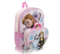 Disney Backpack for School and Lunch Box for Kids | Kids Knapsack and Insulated Lunch Bag Lunch Box for Girls, Boys, Toddlers, Frozen 2, 15", Daypack Backpacks