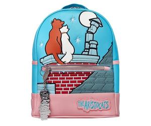 Disney Backpack For Women | Aristocats Bag With Keyring | Mini Backpacks For Women | Marie Womens Backpack | Blue One Size