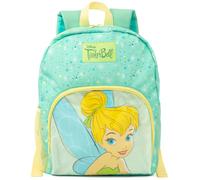 Disney Tinker Bell Girls Backpack | Enchanting Green Glitter Rucksack for Kids | Carry Magic Everywhere with Adjustable Straps for Personalized Comfort | Spacious Compartments for All Your Essentials