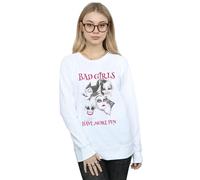 Disney Bad Have More Fun Cotton Sweatshirt In White White XXL