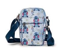 Disney Bag, Cross Body, Lilo and Stitch, Stitch Scrump and Ducks Collage, Blue, Vegan Leather, Lilo & Stitch