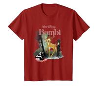 Disney Bambi and Flower Forest T-Shirt, Youth, Cranberry Red, X-Small