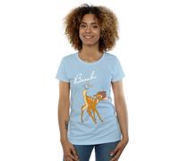 Disney Bambi Butterfly Tail Cotton T-Shirt In Baby Blue Baby Blue XXL