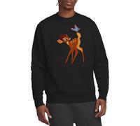 Disney Bambi Butterfly Unisex Sweatshirt, Black, XX-Large