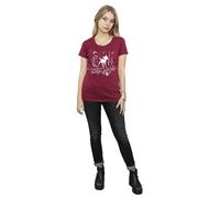 Disney Bambi Christmas Greetings Cotton T-Shirt In Burgundy Burgundy L