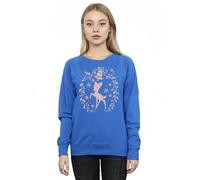 Disney Bambi Christmas Wreath Sweatshirt In Blue Blue XL