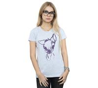 Disney Bambi Mood Cotton T-Shirt In Grey Grey XXL