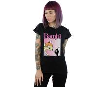 Disney Bambi Nice To Meet You Cotton T-Shirt In Black Black