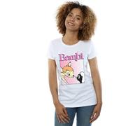 Disney Bambi Nice To Meet You Cotton T-Shirt In White White