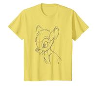 Disney Bambi Sketch T-Shirt, Youth, Lemon Yellow, 4T