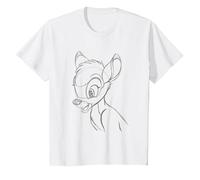 Disney Bambi Sketch T-Shirt, Youth, White, 3T