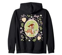 Disney Bambi Spring Forest Enchantment Floral Coquette Style Zip Hoodie