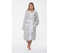 Disney Womens Thumper Dressing Gown Supersoft Fleece Bambi Robe Grey S-M