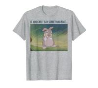 Disney Bambi Thumper If You Can't Say Something Nice T-Shirt, Men, Heather Grey, 3X-Large